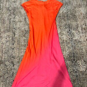 Ombre Colored Satin Dress